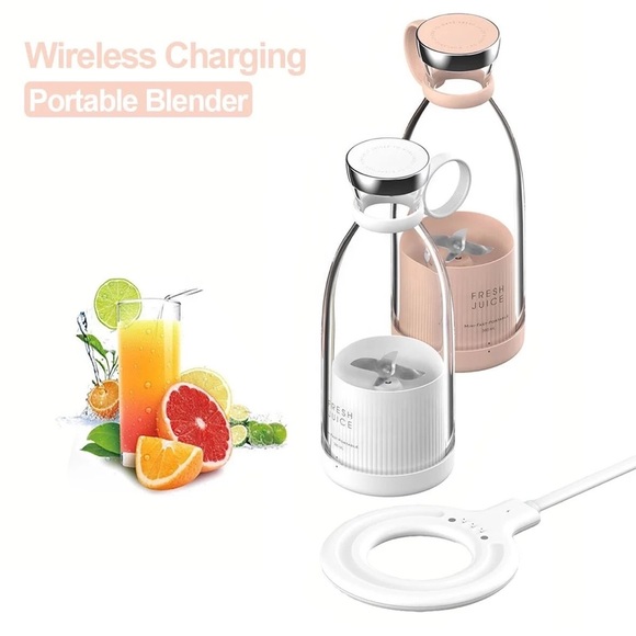 Portable Blender, Rechargeable Personal Fruit USB Smoothie Blender Mixer Juicer - Picture 5 of 8